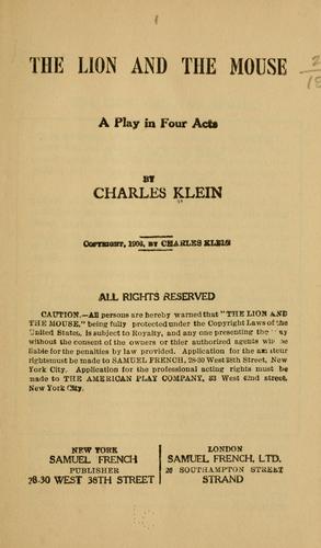 Cover for The lion and the mouse