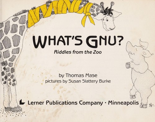 Cover for What's gnu?