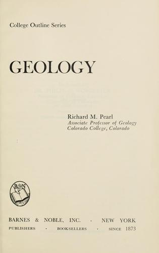 Cover for Geology