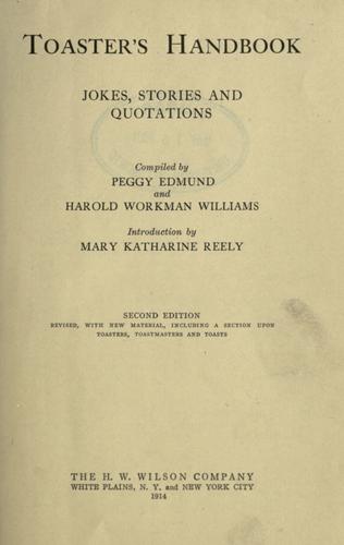 Cover for Toaster's handbook