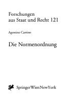 Cover for Die Normenordnung
