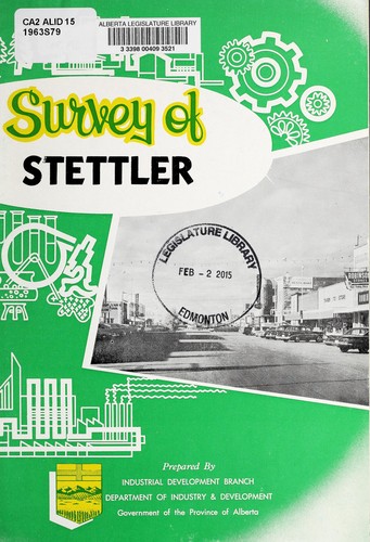 Cover for Survey of Stettler
