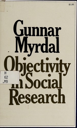 Cover for Objectivity in social research.