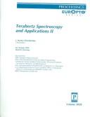 Cover for Terahertz spectroscopy and applications II