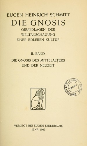 Cover for Die Gnosis