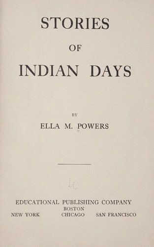 Cover for Stories of Indian days