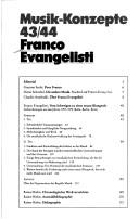 Cover for Franco Evangelisti