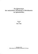 Cover for Die Rechnungen der mainzischen Verwaltung in Oberlahnstein im Spätmittelalter
