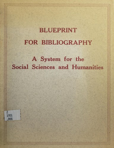 Cover for Blueprint for bibliography