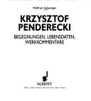 Cover for Krzysztof Penderecki