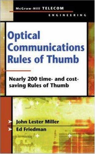 Cover for Optical Communications Rules of Thumb