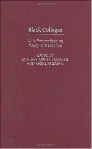 Cover for Black Colleges