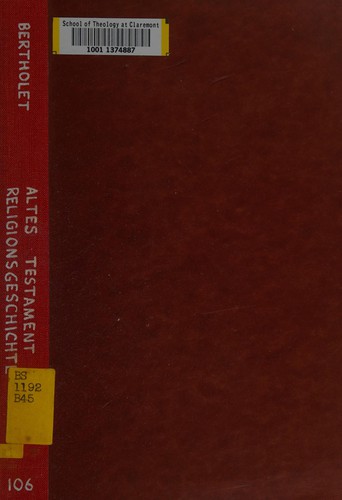 Cover for Der Beitrag des Alten Testaments zur allgemeinen Religionsgeschichte