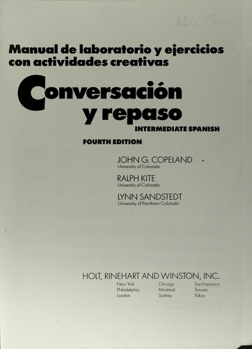 Cover for Conversacion y Repaso (Intermediate Spanish)