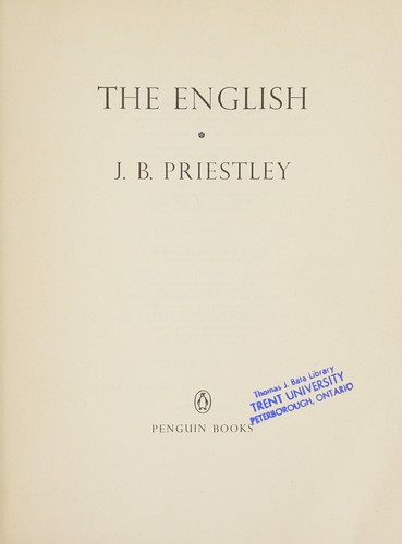 Cover for The English