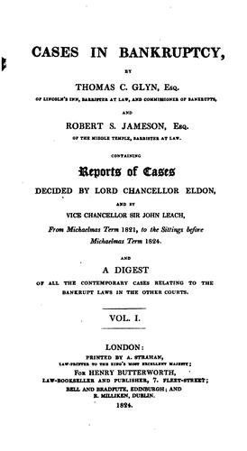 Cover for Cases in Bankruptcy