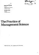 Cover for The practice of management science
