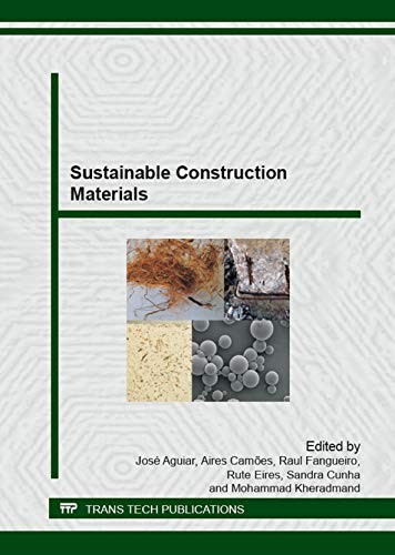 Cover for Sustainable Construction Materials