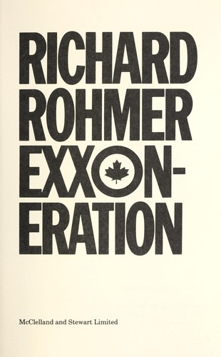 Cover for Exxoneration