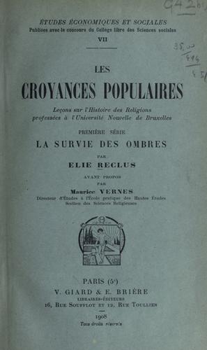 Cover for Les croyances populaires