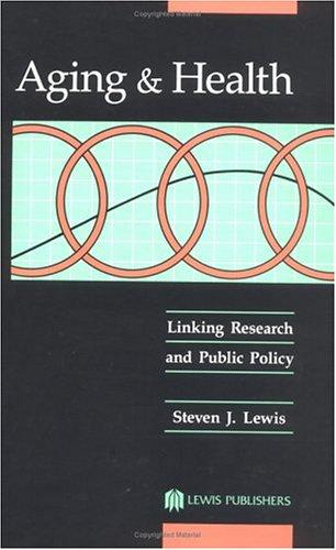 Cover for Aging and Health