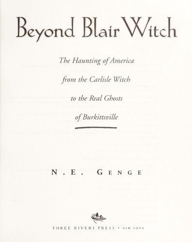 Cover for Beyond Blair Witch