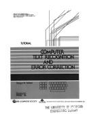 Cover for Computer text recognition and error correction