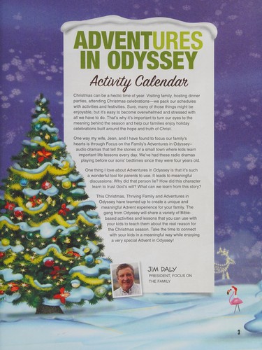 Cover for Adventures in Odyssey Advent Activity Calendar