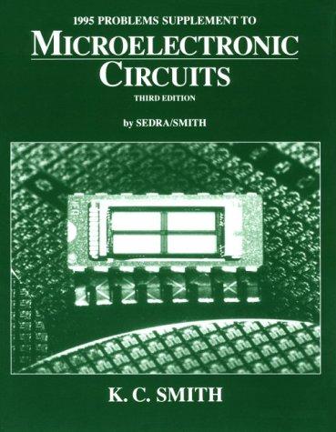 Cover for 1995 Problems Supplement to Microelectronic Circuits