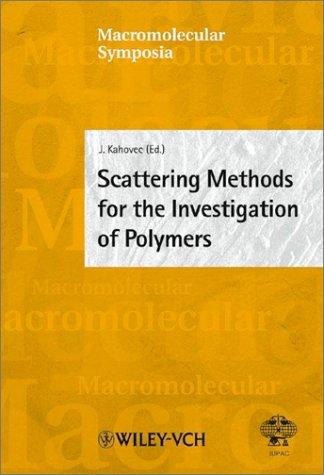 Cover for Scattering Methods for the Investigation of Polymers