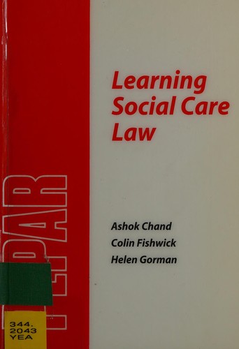 Cover for Learning Social Care Law