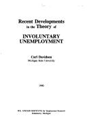 Cover for Recent developments in the theory of involuntary unemployment