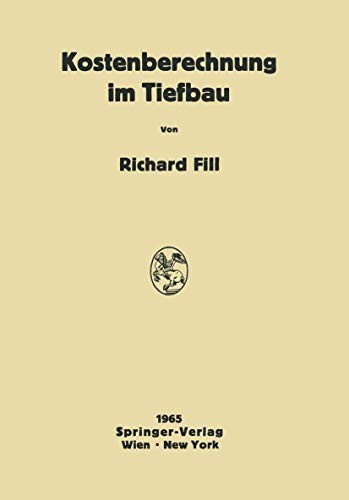 Cover for Kostenberechnung im Tiefbau