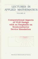 Cover for Computational aspects of VLSI design with an emphasis on semiconductor device simulation