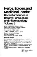 Cover for Herbs Spices and Medicinal Plants