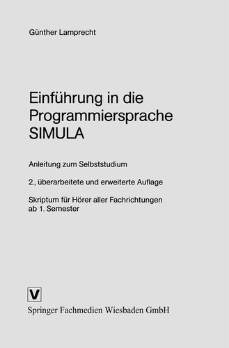 Cover for Einführung in die Programmiersprache SIMULA