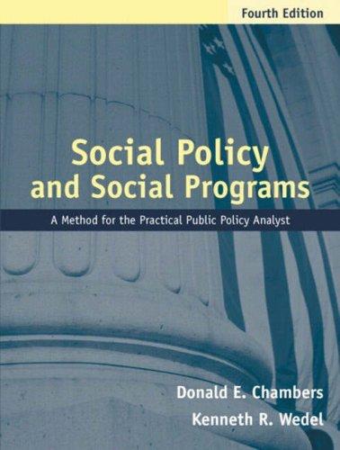 Cover for Social policy and social programs