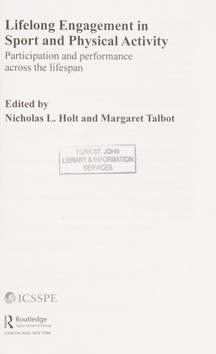 Cover for Lifelong Engagement in Sport and Physical Activity
