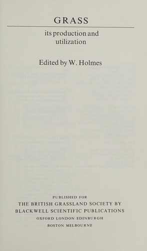 Cover for Grass, its production and utilization
