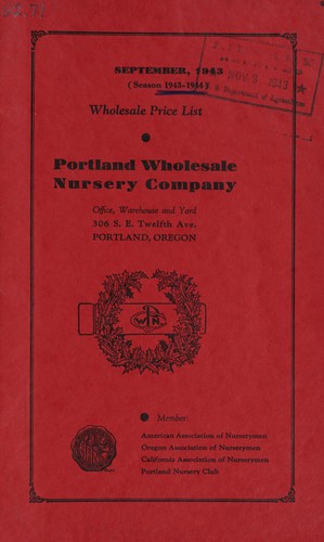 Cover for Wholesale price list