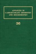 Cover for Advances in Carbohydrate Chemistry and Biochemistry