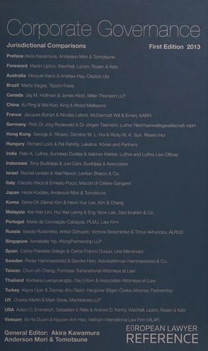 Cover for Corporate governance