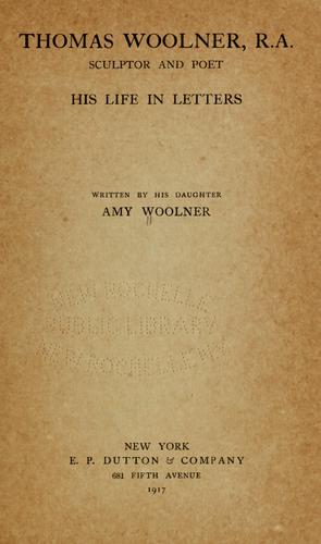 Cover for Thomas Woolner, R.A., sculptor and poet