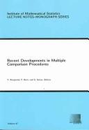 Cover for Recent developments in multiple comparison procedures