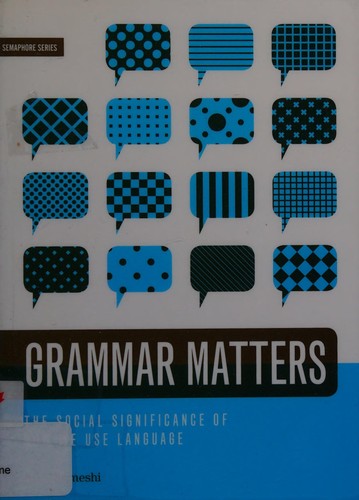 Cover for Grammar matters