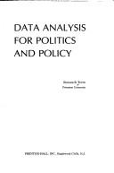 Cover for Data analysis for politics and policy