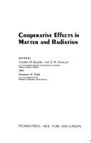 Cover for Cooperative effects in matter and radiation