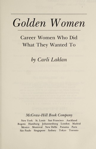 Cover for Golden women