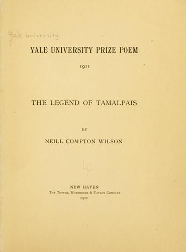 Cover for The legend of Tamalpais