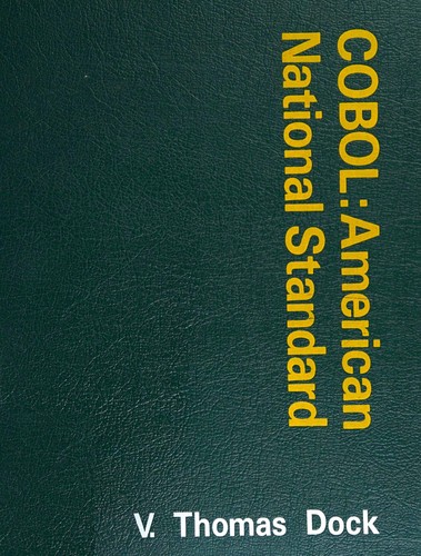 Cover for COBOL: American National Standard